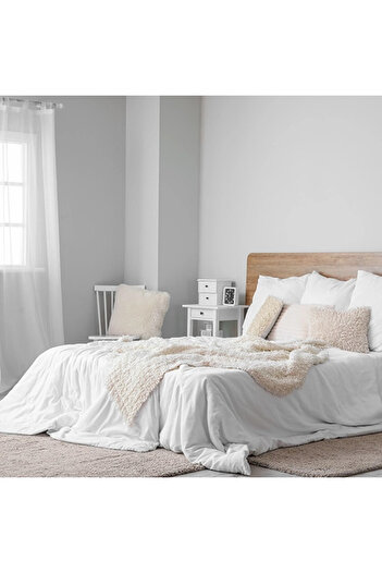Kotonia Home 4-piece bed linen KING SIZE, 100% cotton, Ranforce Pakistan, White