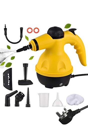 Denx Portable Handheld Steam Cleaner 1200w Multifunctional High Temperature With 9 Pieces Accessorie