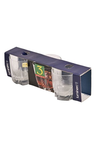 Generic 3-piece clear glass cup set