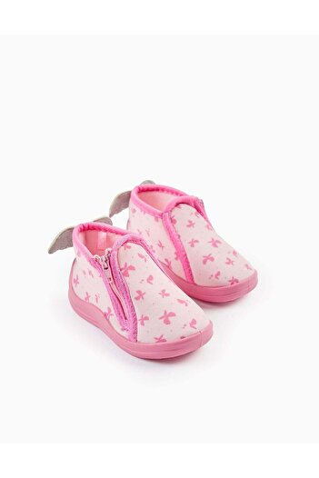 Ziddy Slippers for Baby Girls 'Butterfly', Pink