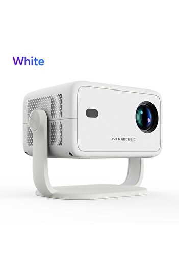 Choice AU Plug White Magcubic 4K L018 Projector 650ANSI Native 1080P Auto Focus & Keystone 360° Rotate Andr