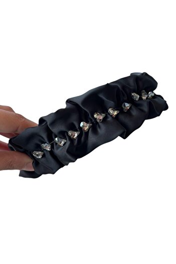 TAKIŞTIR Black Color Stone Detailed Crown