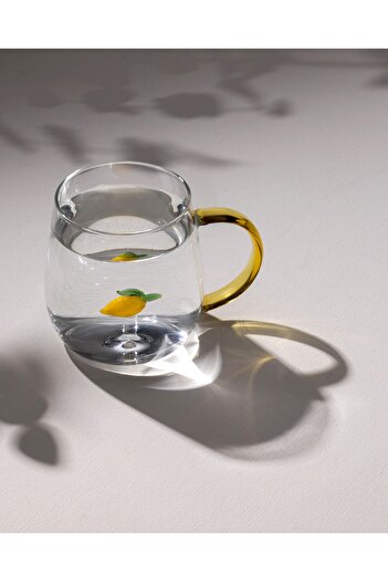 Madame Coco Lucia Borosilicate Glass Mug - Yellow - 400 ml