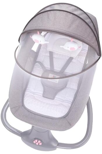 Mastela Luxury 3-in-1 Swing Cradle and Bassinet for Infants up to 3 Years (Beige)