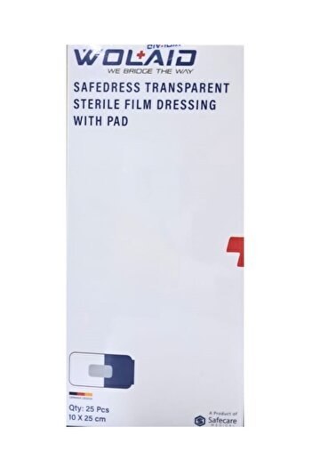 WOLAID Trnsp Steril Wound Dressing Pad 10X25Cm 25S