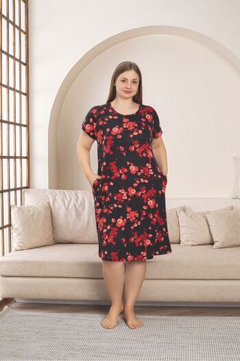 Asel Plus Size Ultrasoft Lycra Nightgown