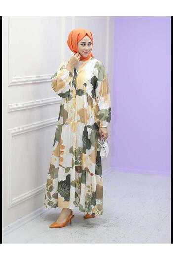 HARMAN BUTİK Φόρεμα Modal Testeur με Ethnic Pattern - Γυναικεία