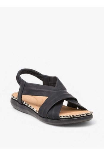 Flora Bella by Shoexpress Solid Cross Strap Slingback Sandals