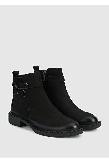Provoq Leather Women's Black Boots