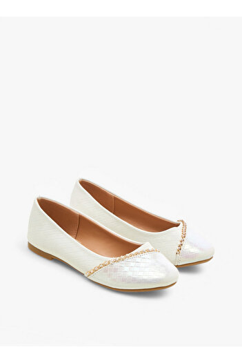 Flora Bella by Shoexpress Embellished Slip-On Ballerina Shoes