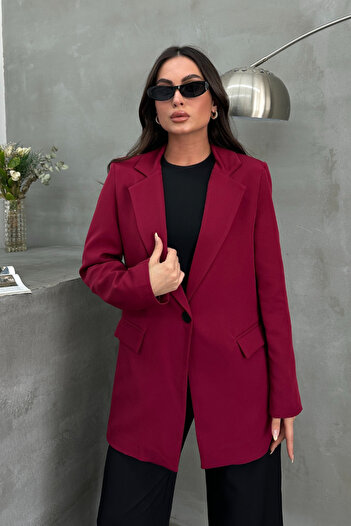 msm fashion Women's Blazer Jacket Comfortable Fit Lined Single Button Jacket
