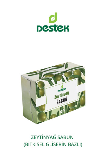 Destek Olive Oil Soap, Glycerin Based Transparent Soap, 150 Gr