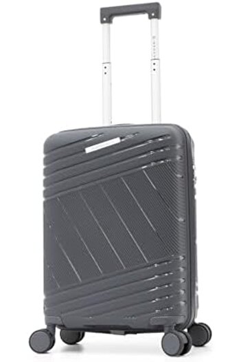 Giordano Cabin-size Polypropylene Trolley With Dual Spinner Wheels And Tsa Lock