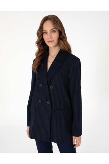 Pierre Cardin Navy Blue Comfort Fit Jacket 50290395 -Vr033