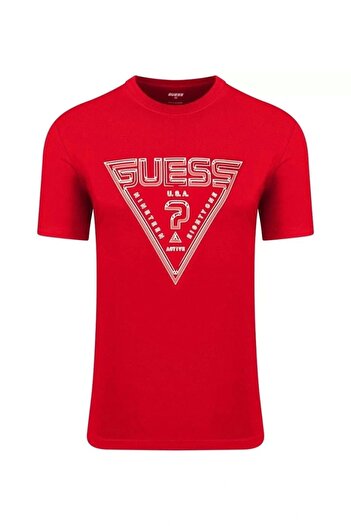 Guess WESTLY CN T-SHIRT Ανδρικό κόκκινο μπλουζάκι Z5RI12J1314-G587