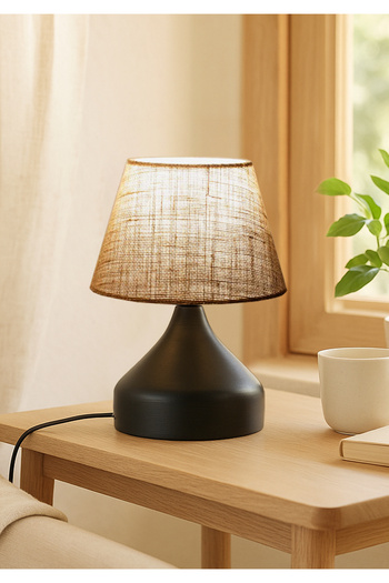 HOMİNG Milano Metal Body Special Jute Sack Fabric Lampshade Ayd-3124