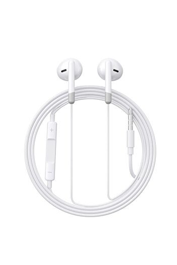 REDz Accessories Căști Joyroom pentru telefon, model JR-EW01, mufă jack, 3,5 mm, albe