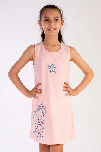 VİENETTA Vienetta Girl's P.supreme O λαιμόκοψη κοντομάνικη φούστα οβάλ τουνίκ 
 , 212451