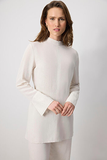 Touché Privé Tie at the Waist Tunic Pants Suit