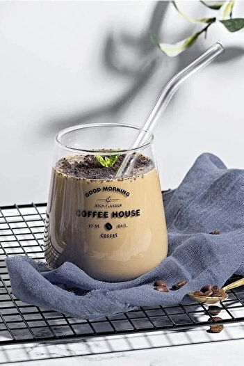 Home Reusable Glass Straws 6 Pieces