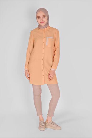 Alvina Size Button Tunic 41565