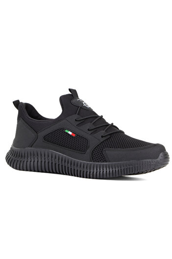 Vojo Özel Rahat Taban Yürüyüş Koşu Erkek Sneaker Spor Ayakkabı Siyah