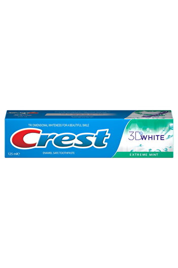 CREST 3d White Extreme Mint Toothpaste 125 ml Powerful Whitening & Intense Mint Freshness