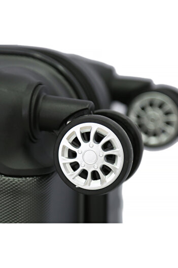 Giordano Hardside Luggage with Spinner Wheels for Everyone (Charcoal, 3 Piece Set)