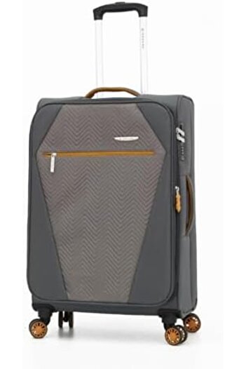 Giordano Soft Travel Bag With Double Spinner Wheels 25/1663430/3tr Gray
