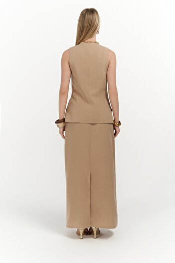 MAİ COLLECTİON Σετ φούστα Korben Vest Mink