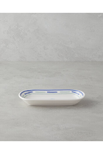 English Home Shoreline Ceramic Boat Plate 22 cm Blue-Green