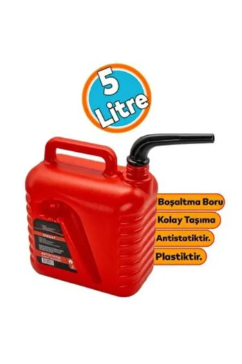MS AKVARYUM CANLILARI ÜRETİM VE TEDARİK TESİSİ BENZİN BİDONU 5 LT ANTİSTATİK