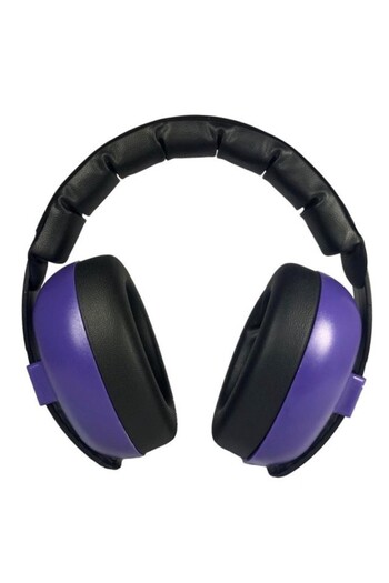 Banz Earmuffs for babies and children, Banz, Bubzee, 3-36 months, Dark purple baby airplane headphones