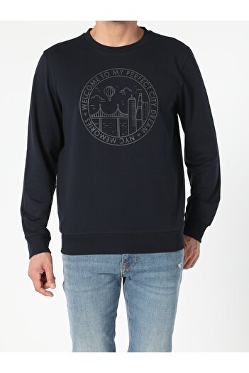 Colin's Regular Fit Erkek Lacivert Sweatshirt