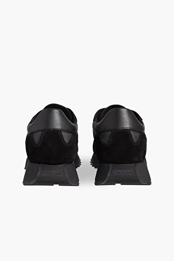 Calvin Klein Erkek Marka Logolu Rahat Taban Bağıcıklı Siyah Sneaker HM0HM00497-00U
