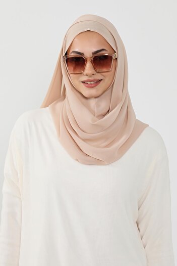 Aisha's Design شال شيفون عملي، PS-49، لون فاتح