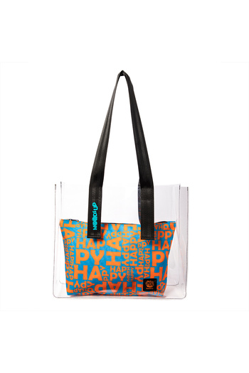 Biggdesign Moods Up Happy Transparent Shopping and Beach Bag