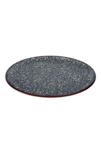 Blaumann Carbon steel pizza tray, size 36x1.1 cm, two layers, ceramic marble coating