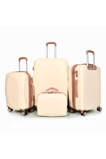 MORANO Morano 4-Piece Luggage Set Durable and Lightweight Spinner Wheeled Suitcase with Numbered Security Lock