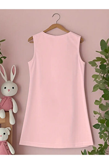 Machetta Girl's Sleeveless Kuromi Printed Short Dress