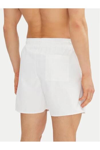 Calvin Klein Erkek Beyaz Deniz Şortu KM0KM01101 YCD