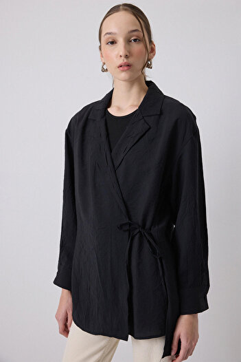 Touché Privé Textured Double Breasted Kimono
