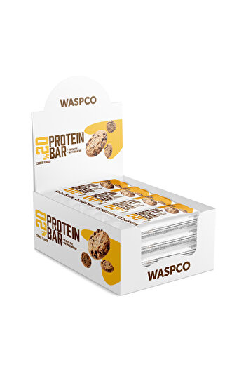 Waspco Kurabiye Aromalı Protein Bar 40g x 12 Adet