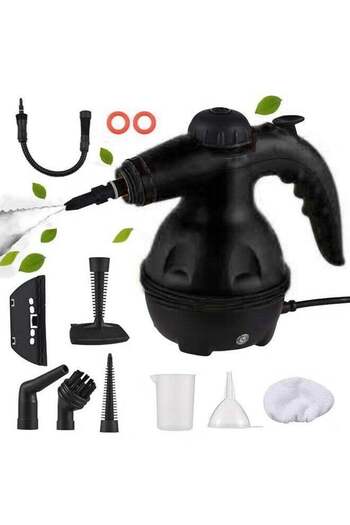 Denx Portable Handheld Steam Cleaner 1200w Multifunctional High Temperature With 9 Pieces Accessories