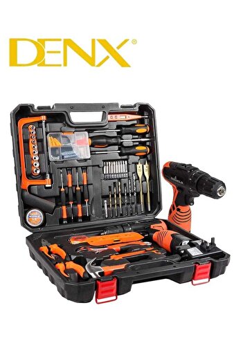 Denx Denix Cordless Drill Kit With 1300mAh Battery 12V Voltage And Variable Speed ​​- DINX