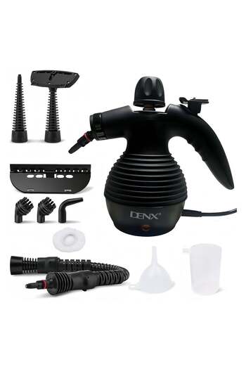 Denx Portable Handheld Steam Cleaner 1200w Multifunctional High Temperature With 9 Pieces Accessories