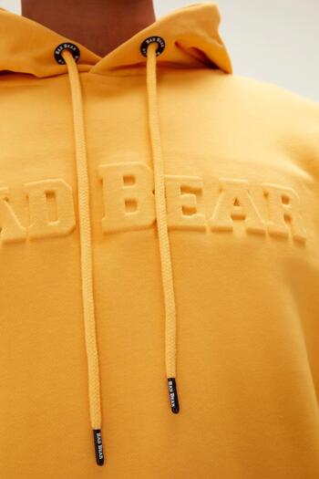 Bad Bear Pucker Bear Hoodie Mustard