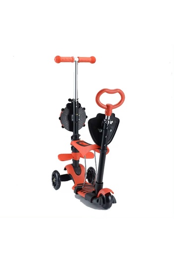 OEM Arvada Ultra Safe WDKS020 5-in-1 children's scooter, 1-3 years, light-up wheels, ladybug decoration