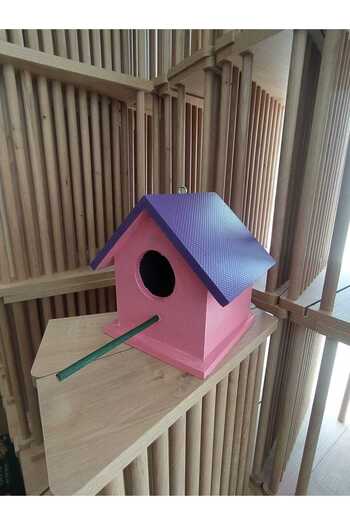 ncy Wooden Bird Nest Bird House Budgie Outdoor Water Resistant 15x15x20 Cm
