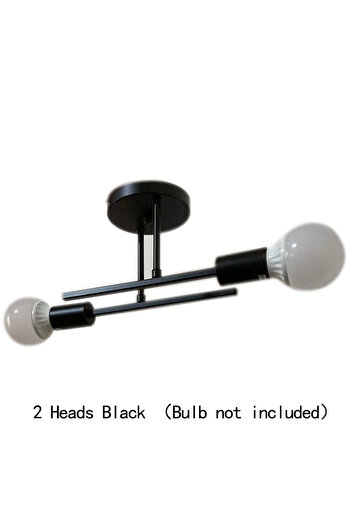 Choice 2 heads Semi Flush Mount Modern Chandelier Mid Century Modern Chandelier Close to Ceiling Lighting B